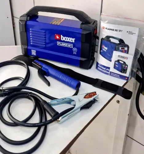 Maquina de solda 160 amperes Bivolt Boxer completa - Entrega Gratis