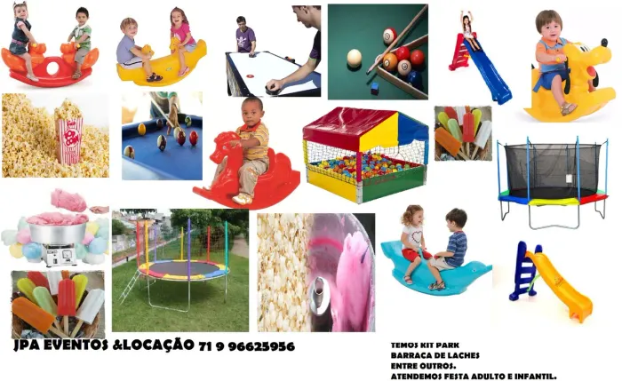 Kit Festa Infantil Completo - Pula Pula, Piscina de Bolinhas e muito mais!