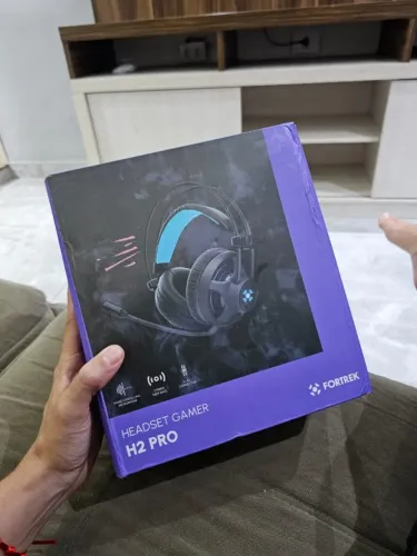 Headset Gamer H2 Pro LED Azul Fortrek