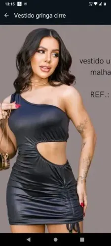 Vestido cirre preto tam p
