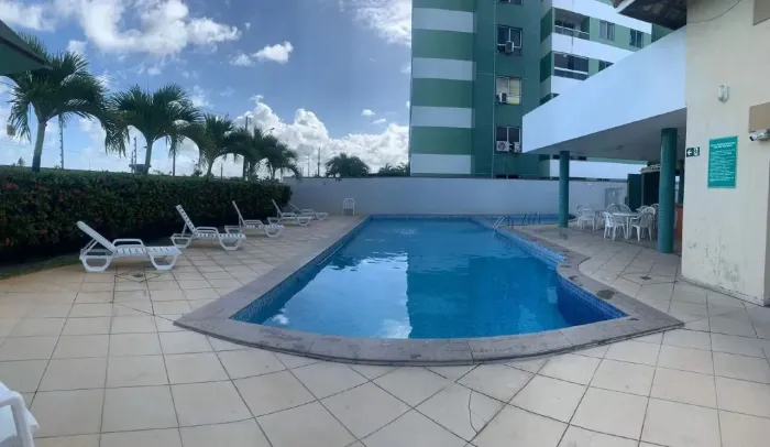 ALUGUE JÁ! Apartamento Mobiliado de 3 Quartos (Suíte) em Condomínio Clube na Aruana  Confo