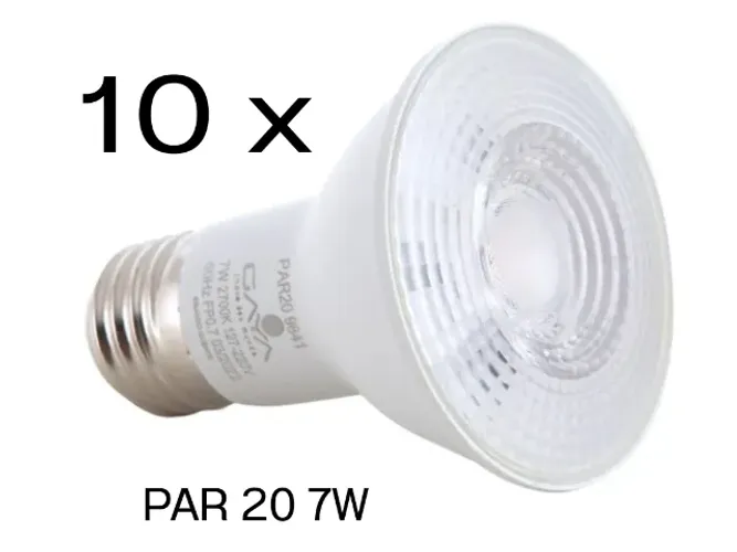 Kit com 10 lâmpadas PAR 20 dicróica 7 W novas! Retirada na Freguesia JPA
