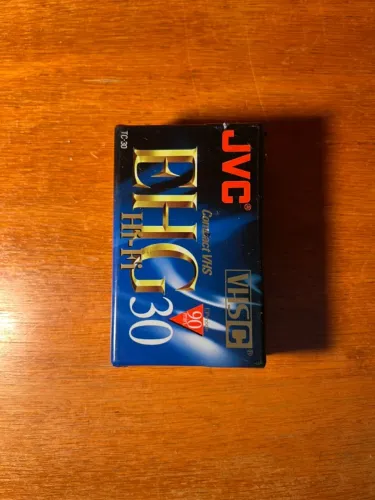 RELÍQUIA - Fita Compact VHS-C EHG Hi-Fi JVC TC-30 90 Minutos Lacrada - NOVA
