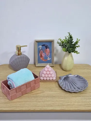 Conjunto decorativo de toilette novo SEREIAS - 8 peças