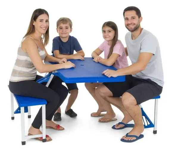 Mesa Maleta Camping, Passei Com Banquetas