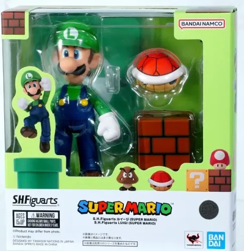 Figura de ação SHFiguarts Luigi (SUPER MARIO) 