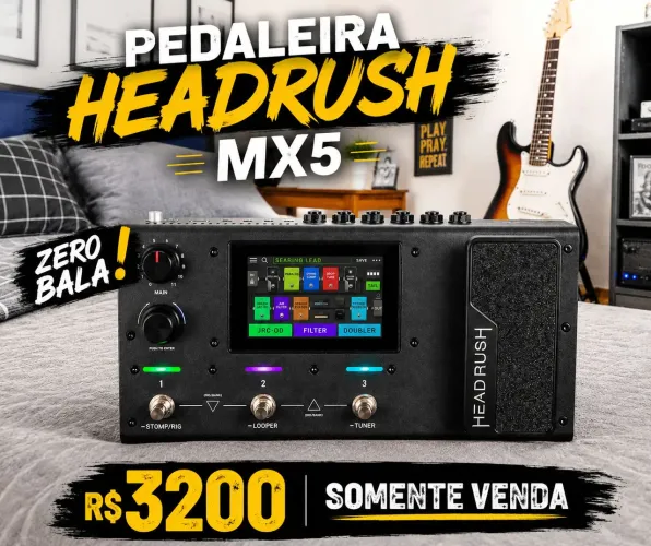 PEDALEIRA HEADRUSH MX5 ZERADA