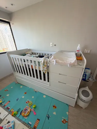 Berço cama com colchão