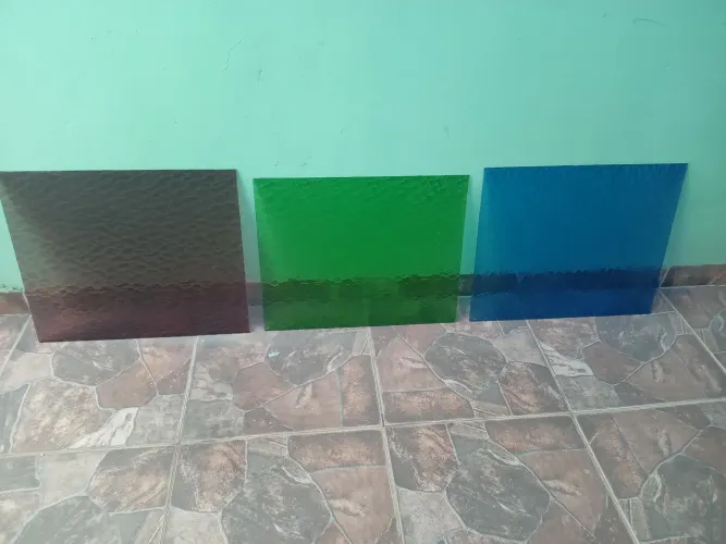 Kit de vidros coloridos texturizado