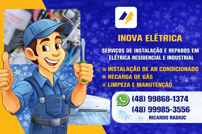 Instalação, serviços eletricos e instalação de ar condicionado 