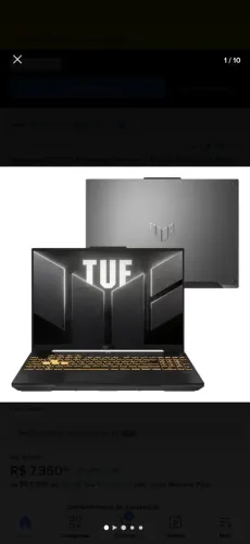 Notebook asus tuf game