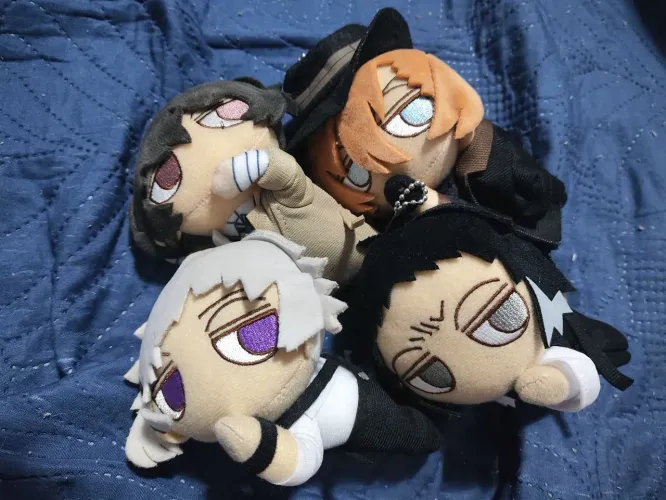4 Pelucias Originais Marca Movic Bungo Stray Dogs