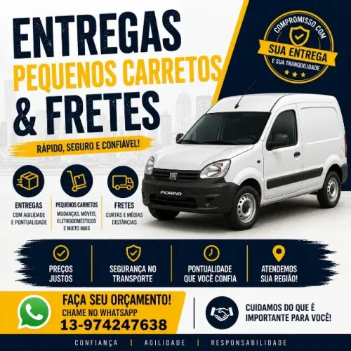 FRETES, ENTREGAS E PEQUENOS CARRETOS