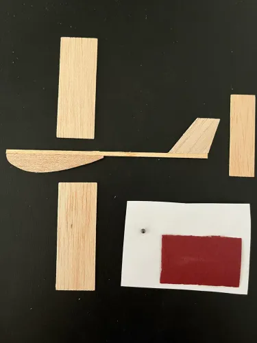 kit de montar, mini aeromodelo para principiantes em madeira balsa. Aerobras