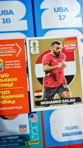 Extra Sticker Ouro Gold Mohamed Salah 2026