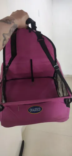Cadeirinha de transporte cachorro (rosa)