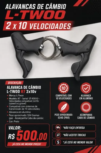 Alavancas de câmbio L-twoo 2x10
