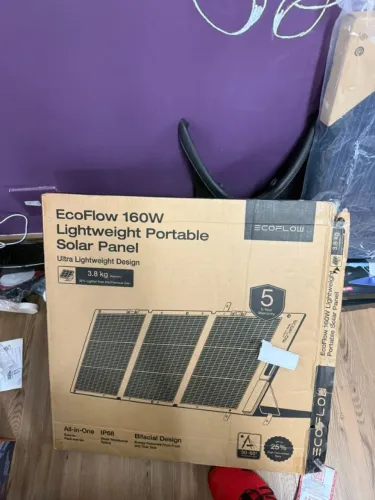 placa Solar móvel EcoFlow 160 W NOVA na caixa !!!! IMPERDÍVEL !!!!!