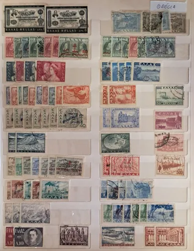 Coleção em torno de 490 selos da Grécia