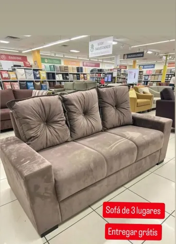 Mega promoção de Sofá 3 lugares Com Almofadas!!