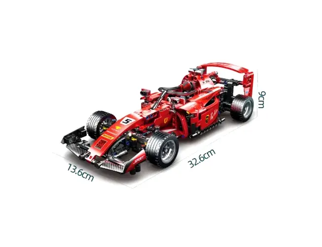 Carro formula 1 Lego 1:18 - 455 peças 32cm - Com motor de fricção na caixa