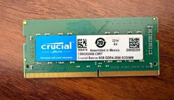 Memoria crucial 8gb ddr4 2666 - Notebook