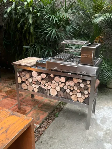 Parrilla churrasqueira fogao inox