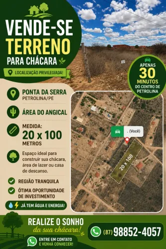? VENDE-SE TERRENO PARA CHÁCARA ?