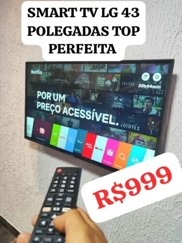 SMART TV LG 43 POLEGADAS TOP PERFEITA BARATA R$999. ENTREGO!