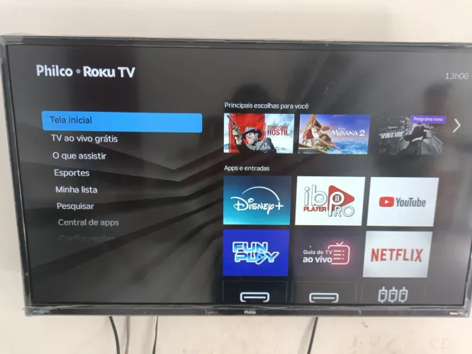 Vendo smart tv Philco Roku tv 32 polegadas controle remoto