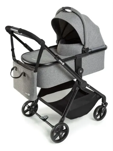 Carrinho Travel System Safety 1st, Magnific, 5 em 1, 0 a 15kg, Grey Denin
