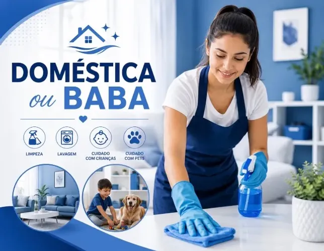 Vagas urgentes! Doméstica/ baba- 4800- 3000, SP