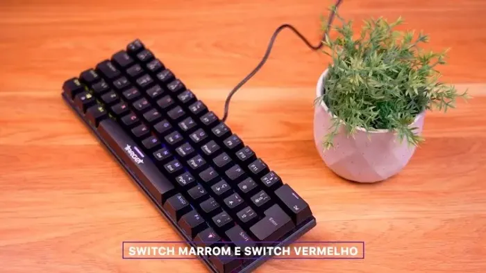 Teclado Mecanico Tgt Sherman V3 C1 Rainbow Abnt2 S/ Vermelho