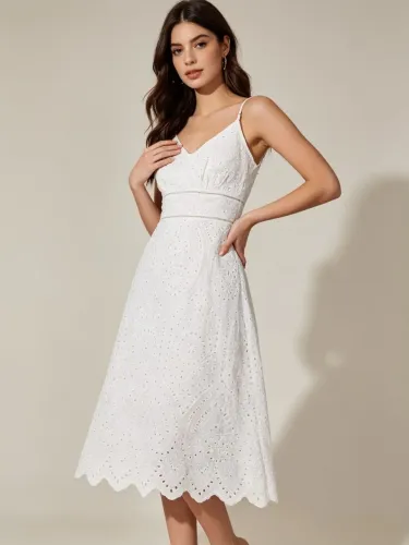 Vestido branco Midi Laíse verão