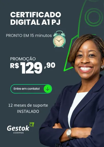 Certificado Digital Emissão de NFE A1 PJ