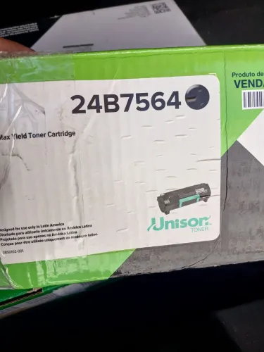 Toner lexmark 24B7564 original novo. 