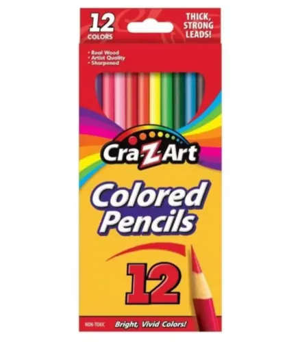 Lápis De Cor Crazart 12 Cores Importado (novo)