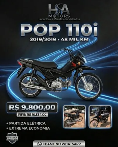 Pop 110i 2019 | Econômica de Verdade + Partida Elétrica | 48 mil km | Oportunidade