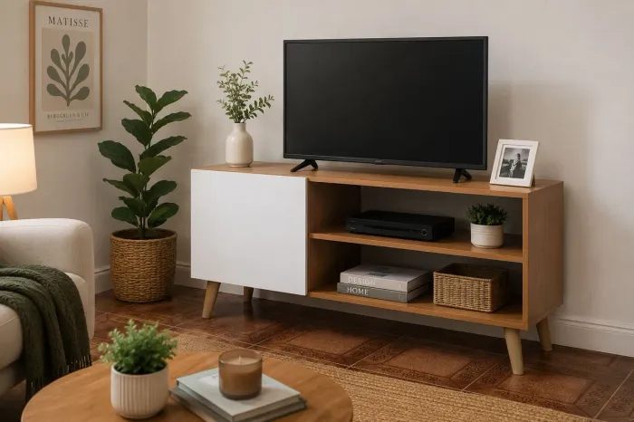 Rack Bancada Gardénia Com Pés Retrô Moderno