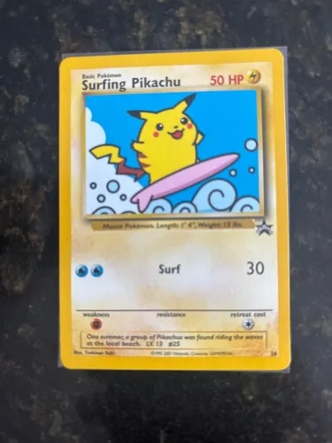Surfing pikachu Wizards Black Star