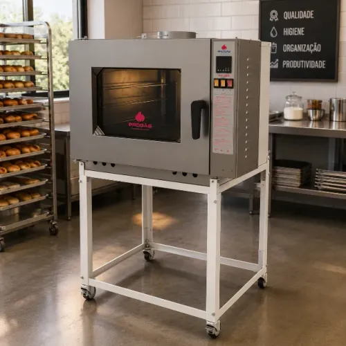 FORNO TURBO A GÁS 5 ESTEIRAS PRP-5000 NEW LIGHT - PROGÁS R$ 5.499