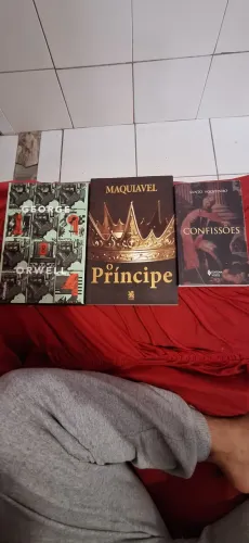 Kit 3 Livros Clássicos: 1984 + O Príncipe + Confissões de Santo Agostinho (Ótimo Estado)