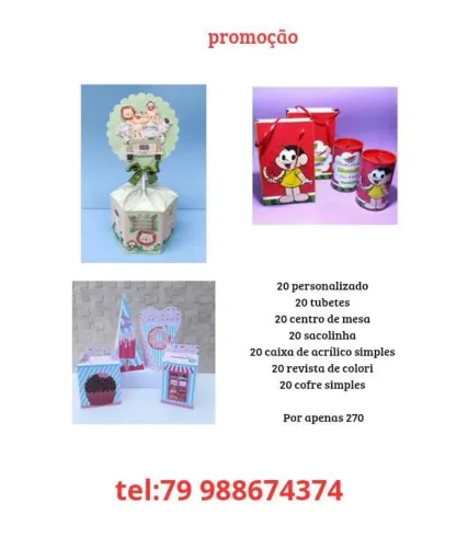 Kit promoção de personalizado