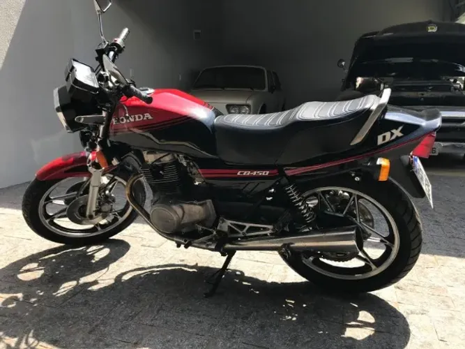 RARIDADE ABSOLUTA - HONDA CB 450 DX 1987 - PLACA PRETA