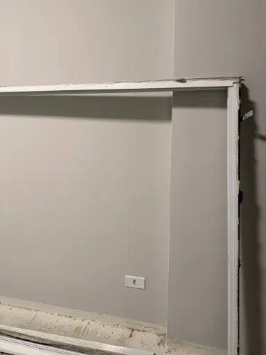 Porta de Sacada 2 Folhas de Correr em Alumínio Branco com Vidro - Excelente Estado
