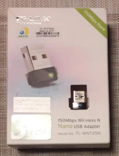 Adaptador TP-Link Wireless Modelo TL-WN725N 150Mbps Nano USB Adapter Qualidade Eficiência