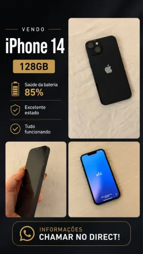 iPhone 14 128 GB Único dono 