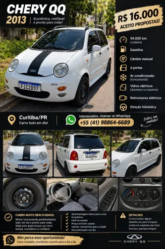 Chery QQ 1.1/1.0 12V 69cv 5P 2013