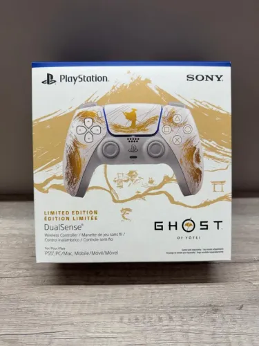 CONTROLE DUALSENSE EDIÇÃO LIMITADA GHOST OF YÔTEI