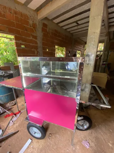 Carrinho de doces e bolos / carrinho gourmet / food cart